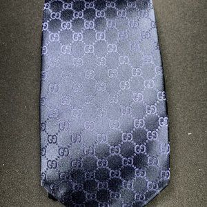 Authentic Men's Gucci GG Printed Tie with Box